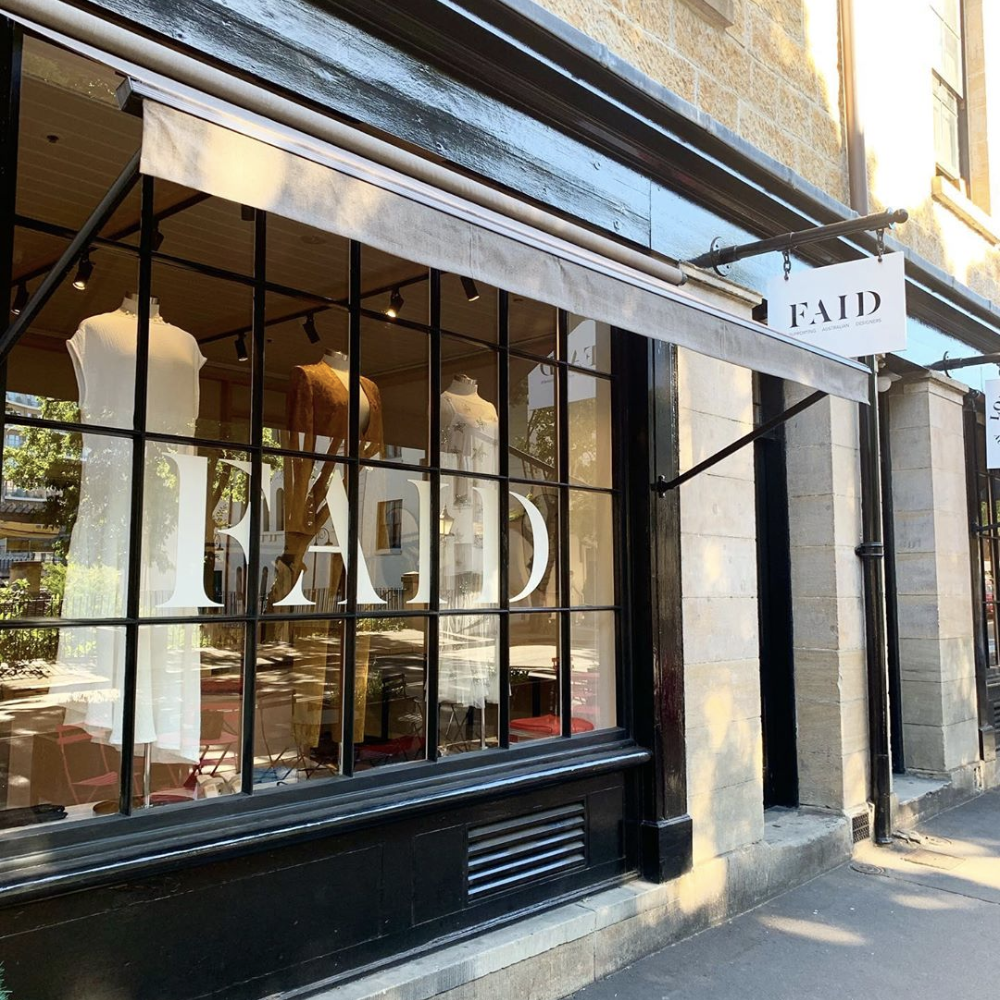 FAID Store Shopfront