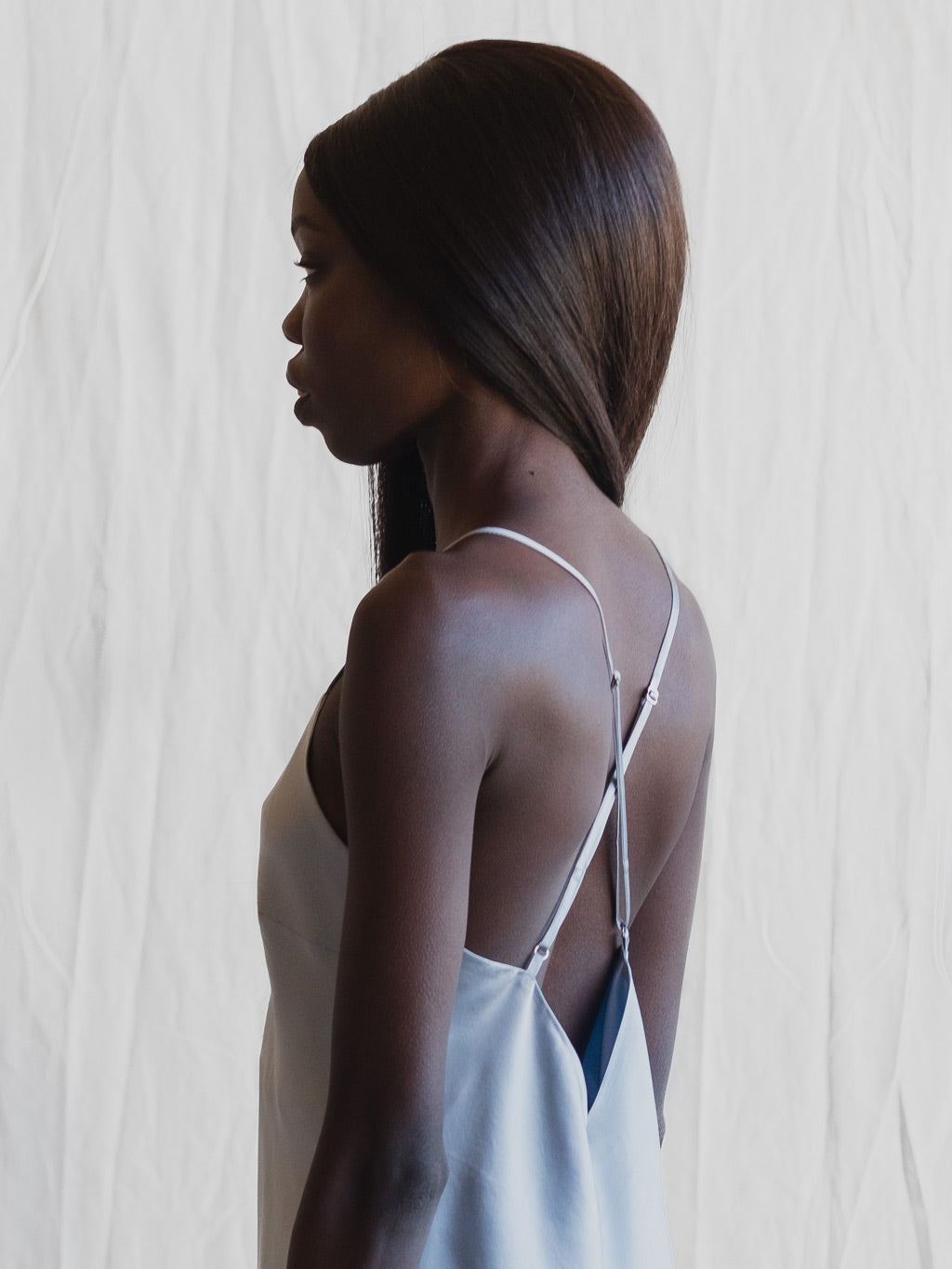 Powder Blue - Silk Camisole