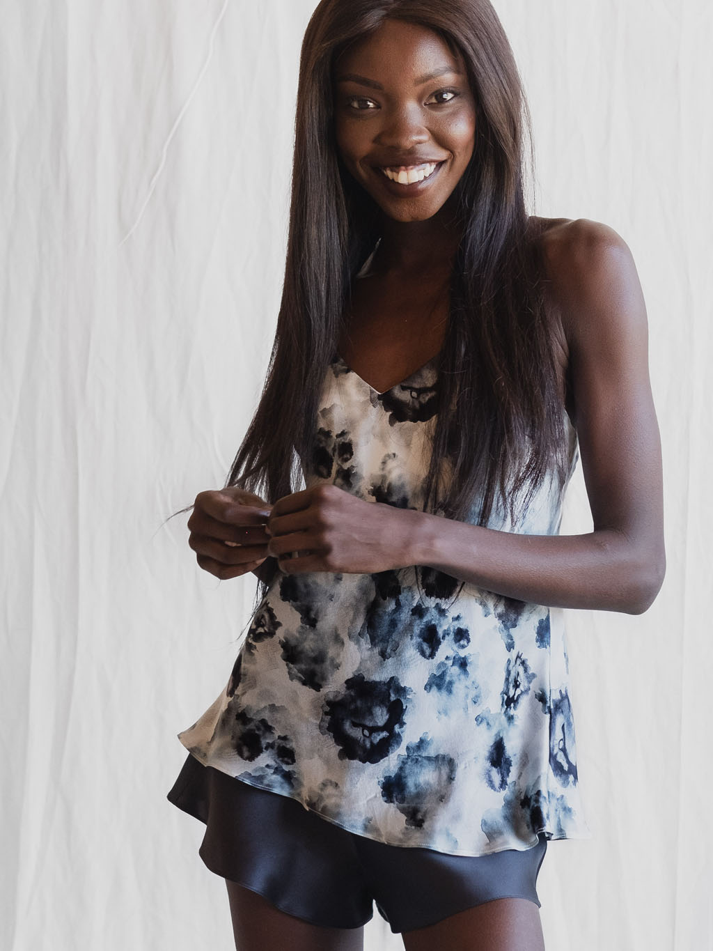 London Print - Silk Camisole