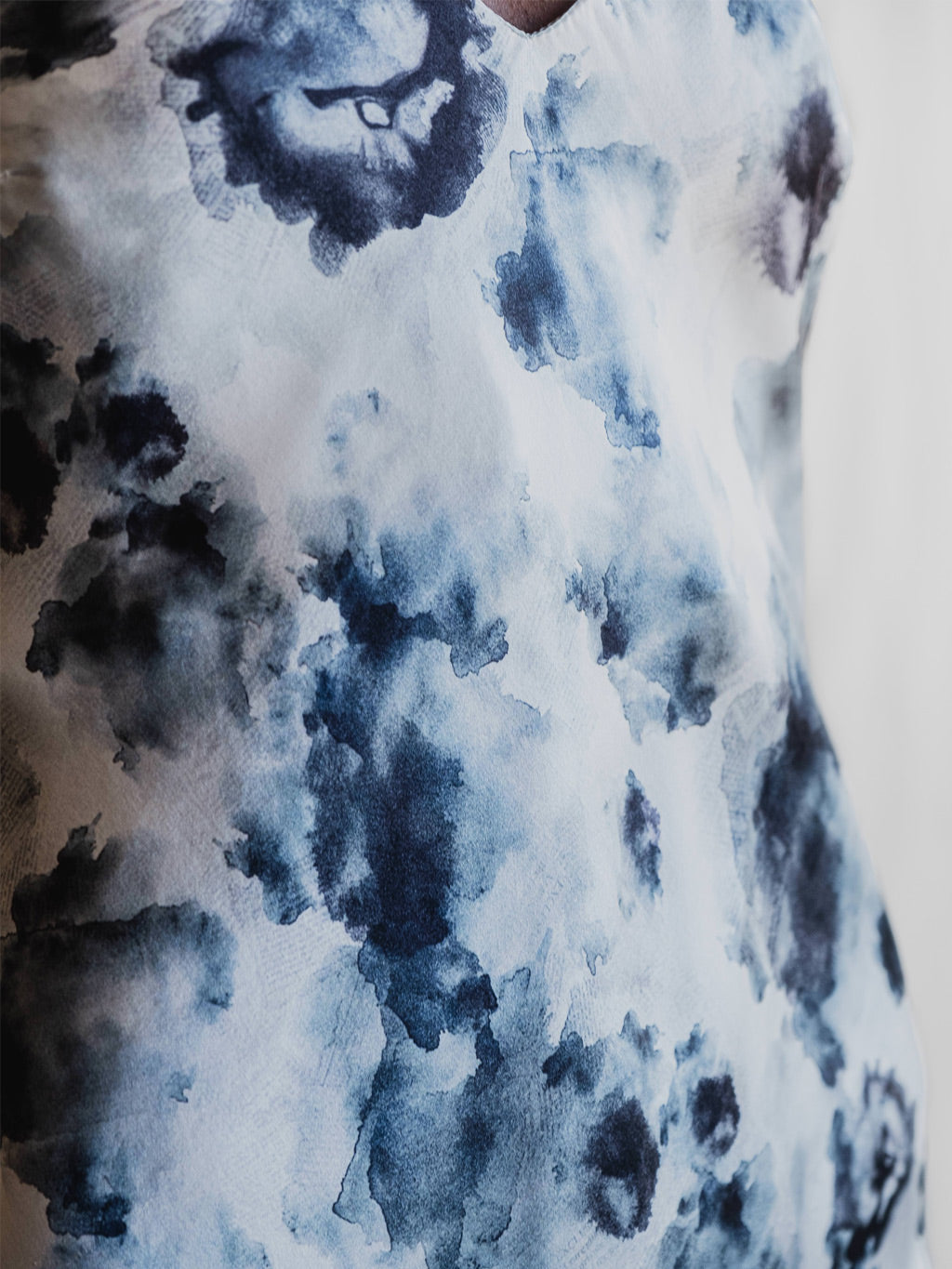 London Print - Midi Silk Slip