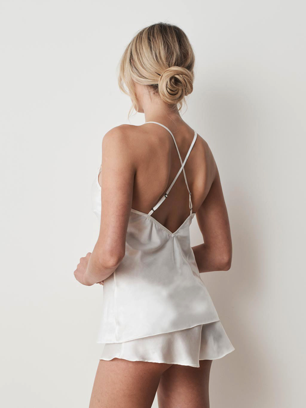Ivory White - Silk Cotton Camisole
