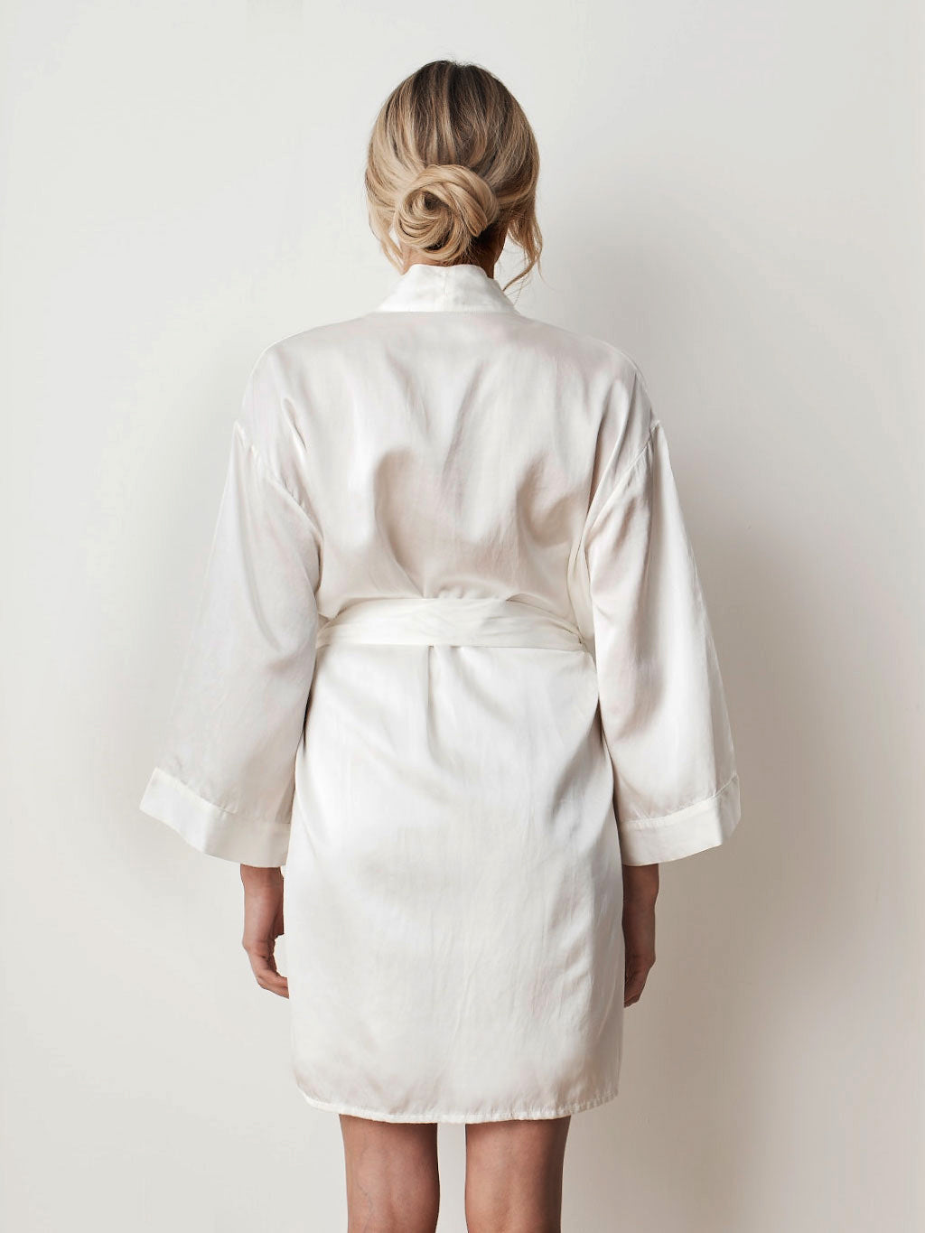 Ivory White - Silk Cotton Robe